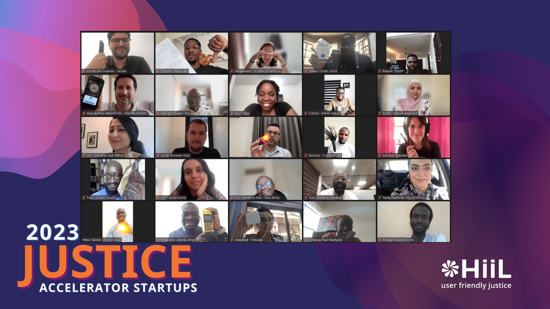 The innovators of the justice accelerator programme 2023